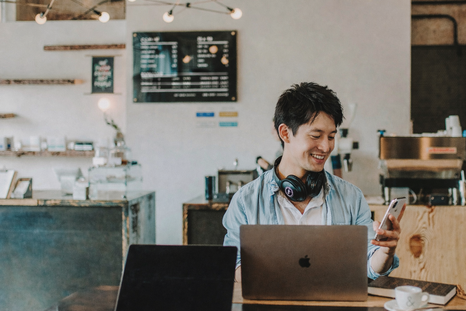レポート確認の様子